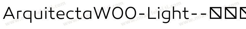 ArquitectaW00-Light-字体转换