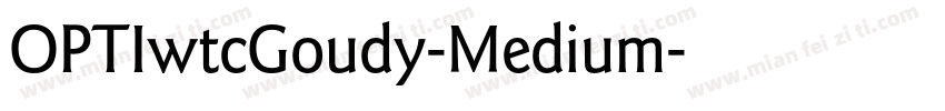 OPTIwtcGoudy-Medium字体转换