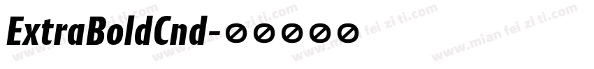 ExtraBoldCnd字体转换