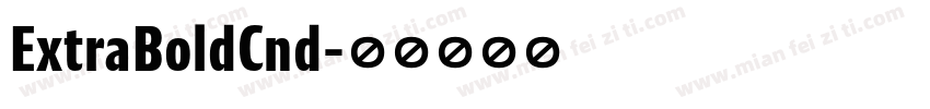 ExtraBoldCnd字体转换