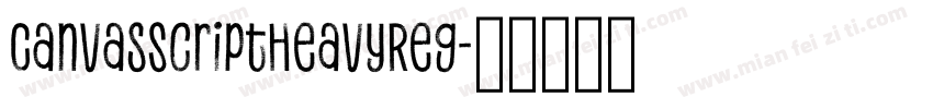 CanvasScriptHeavyReg字体转换