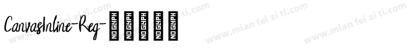 CanvasInline-Reg字体转换