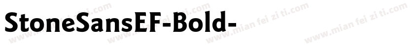 StoneSansEF-Bold字体转换