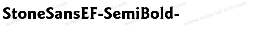 StoneSansEF-SemiBold字体转换
