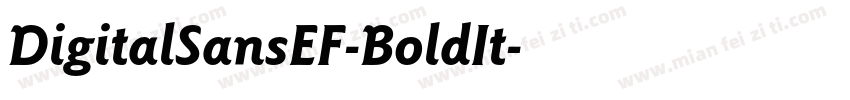 DigitalSansEF-BoldIt字体转换