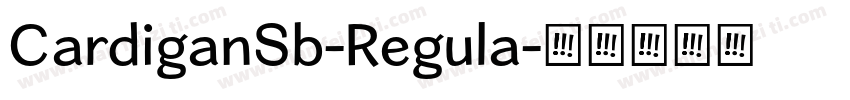 CardiganSb-Regula字体转换