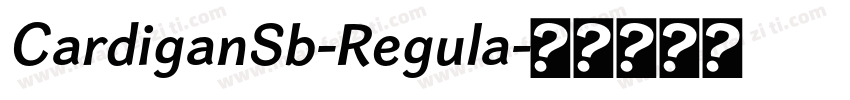 CardiganSb-Regula字体转换