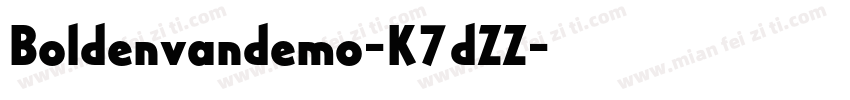 Boldenvandemo-K7dZZ字体转换
