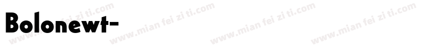 Bolonewt字体转换