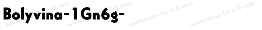 Bolyvina-1Gn6g字体转换