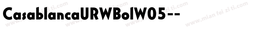 CasablancaURWBolW05-字体转换