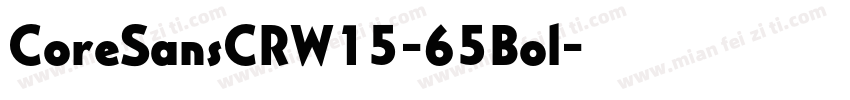 CoreSansCRW15-65Bol字体转换
