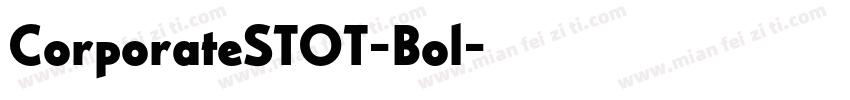 CorporateSTOT-Bol字体转换