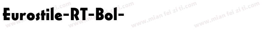 Eurostile-RT-Bol字体转换