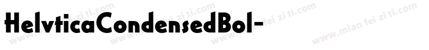 HelvticaCondensedBol字体转换