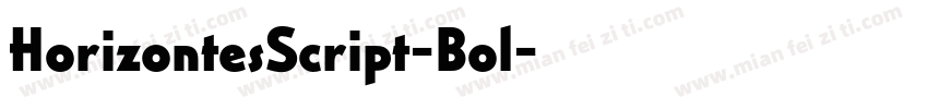HorizontesScript-Bol字体转换