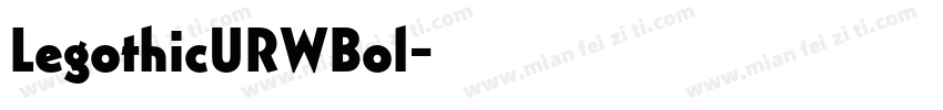 LegothicURWBol字体转换