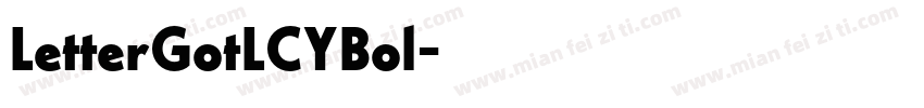 LetterGotLCYBol字体转换