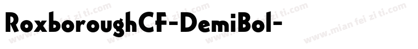 RoxboroughCF-DemiBol字体转换