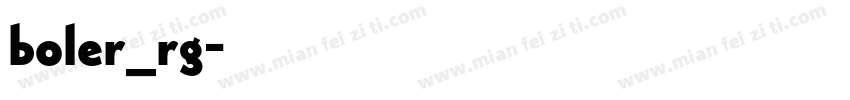 boler_rg字体转换