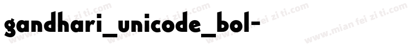 gandhari_unicode_bol字体转换