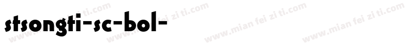 stsongti-sc-bol字体转换