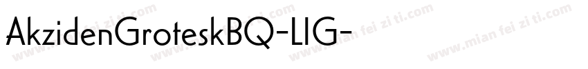 AkzidenGroteskBQ-LIG字体转换