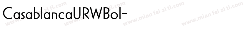 CasablancaURWBol字体转换