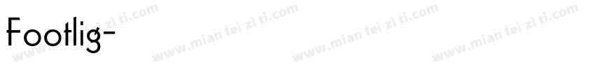 Footlig字体转换