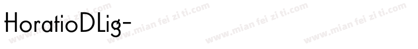 HoratioDLig字体转换