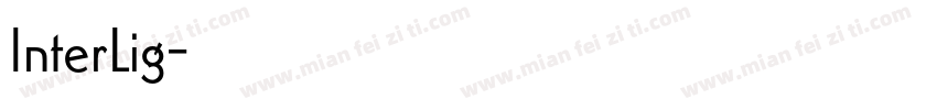 InterLig字体转换
