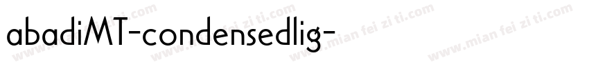 abadiMT-condensedlig字体转换