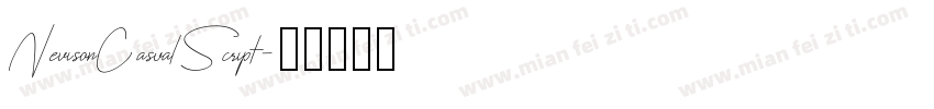 NevisonCasualScript字体转换