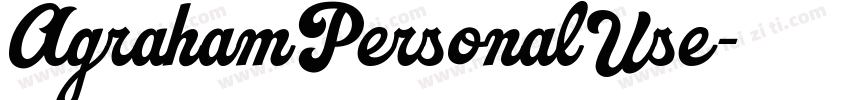 AgrahamPersonalUse字体转换