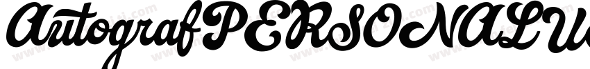 AutografPERSONALUSE字体转换