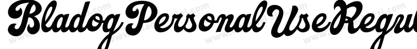 BladogPersonalUseRegular-PW77字体转换