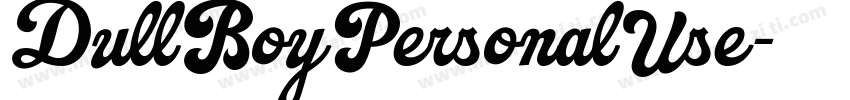 DullBoyPersonalUse字体转换