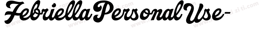 FebriellaPersonalUse字体转换
