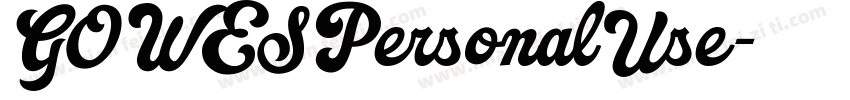 GOWESPersonalUse字体转换