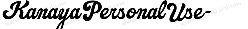 KanayaPersonalUse字体转换
