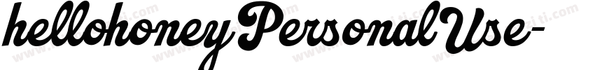 hellohoneyPersonalUse字体转换