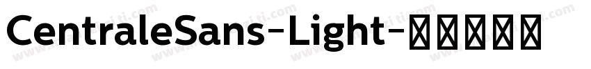 CentraleSans-Light字体转换