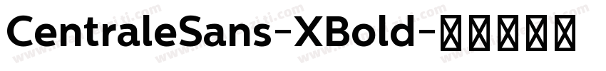 CentraleSans-XBold字体转换