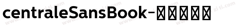 centraleSansBook字体转换