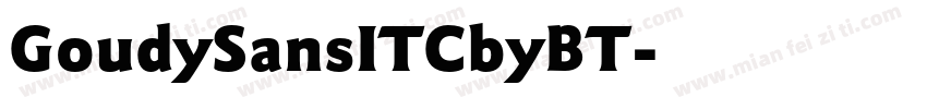 GoudySansITCbyBT字体转换