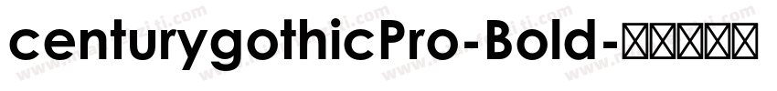centurygothicPro-Bold字体转换
