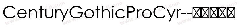 CenturyGothicProCyr-字体转换