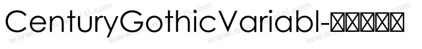 CenturyGothicVariabl字体转换