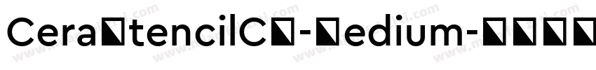 CeraStencilCY-Medium字体转换