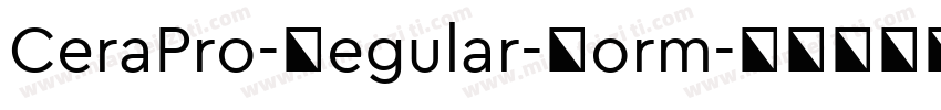 CeraPro-Regular-Norm字体转换